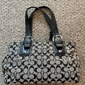 Black Coach Signature Bag